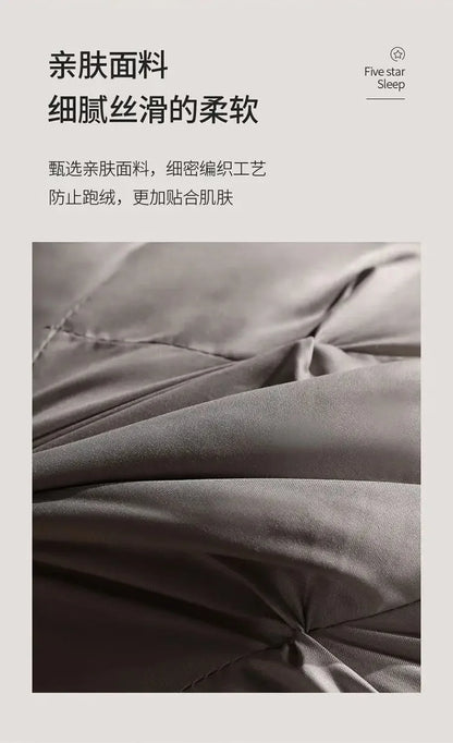 New Hilton Twisted Flower Bread Pillow Feather Velvet Neck Protection Hotel Pillow Core Single Person Not Easy to Collapse.