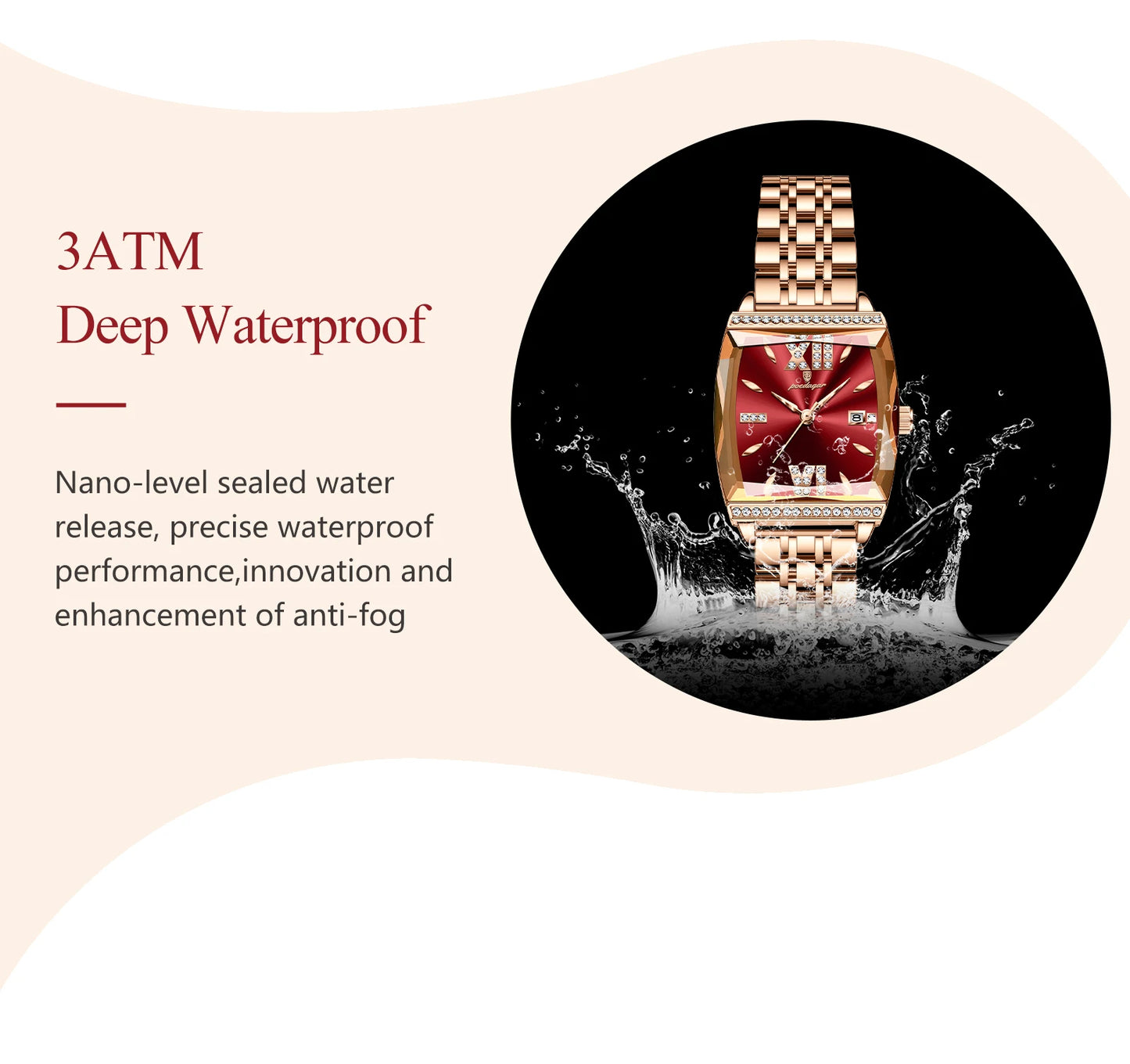 POEDAGAR Diamond Luxury Watch For Woman High Quality Waterproof Date Ladies Quartz Watch Stainless Steel Women Watches Reloj+Box.