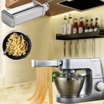 CAYOMEN Chef Accessories Kenwood MAX980ME Sheeter Set Spaghetti Cutter and Fettuccine Cutter Accessories for Planetary KENWOOD.