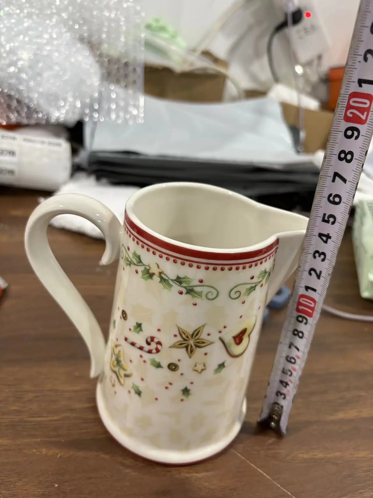 German V Bao Tableware Christmas Biscuits Plate Dish Rectangular Plate Mug Plate Salad Dish.