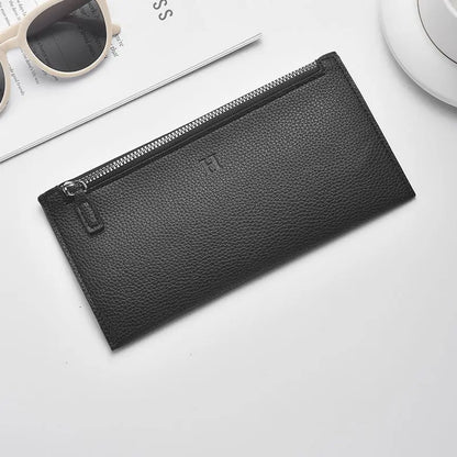 2025 new leather long wallet, women's ultra-thin casual zipper wallet, phone holder, soft leather leather clip,Cosmetic Bag..