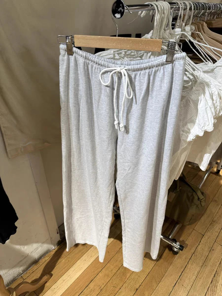 Solid Drawstring Straight Sweatpants Women Autumn High Waist Soft Cotton Trousers Casual Vintage Streetwear Sport Long Pant Y2k.