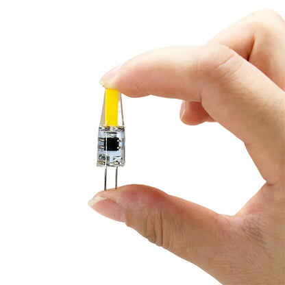 10 Teile/paket Dimmbare Mini G4 LED COB Lampe 6W Birne AC DC 12V 220V Kerze Lichter ersetzen 30W 40W Halogen für Kronleuchter Scheinwerfer.