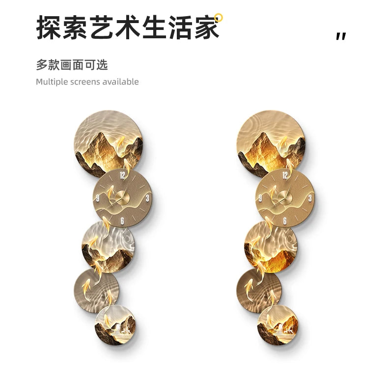 Stille Led Wanduhren Kunst Wandbild Große Innen Wohnzimmer Luxus Wand Uhr Ästhetische Orologio Da Parete Hause Dekoration