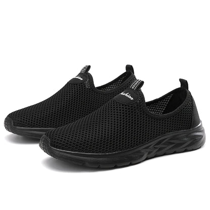 YRZL Sneakers Men Summer Casual Shoes Men Mesh Breathable Outdoor Non Slip Sports Shoes Slip on Loafers for Men Pius Size 39-46.