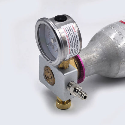 CO2 Cylinder Refill Fill Station Adapter Fit Soda Water Machine Terra, Gaia, DUO, ART Carbon Dioxide Pink Bottle Quick Connect.