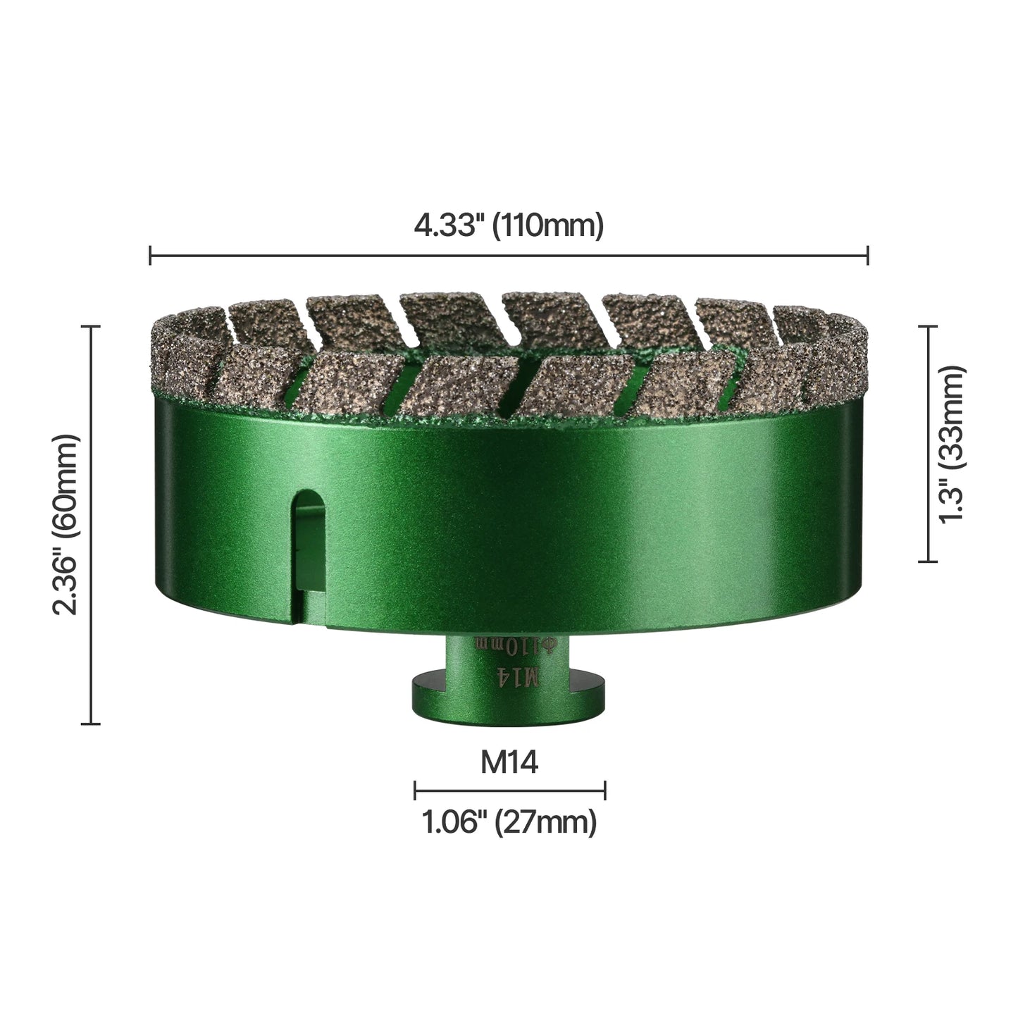 6–130 mm M14-Gewinde, trocken, vakuumgelöteter Marmor, Mauerwerk, Lochsäge, Öffner, Diamantbohrkrone für Keramikfliesen, Granit, Marmor