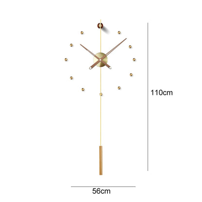 Spanien Große Wanduhr Modernes Design Metall Luxus Wand Uhren Uhren DIY Wohnkultur Stille Wohnzimmer Orologi Da Parete Geschenk