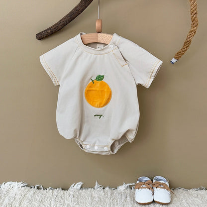 INS Sommer Neue Baby Body Neugeborenen Kleidung Jungen Mädchen Baumwolle Dreieck Strampler Plüsch brief Kurzarm Infant 0-18M.