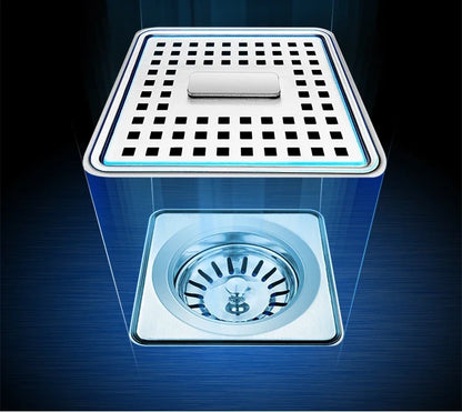 Large Size Nano Meter Cup Rinser Stepped Kitchen Sink 304 Stainless Steel 4mm Thickness Handmade Sinks With Knife Holder