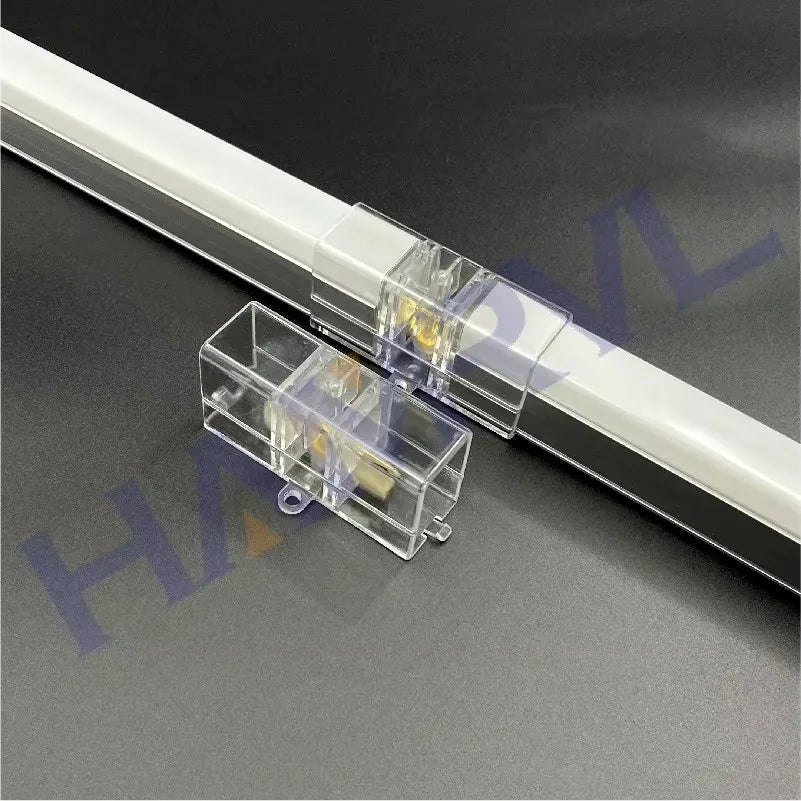 Hexagon Light Adjustable Suspension Rope and Splicing Connector All Copper 2Pin V/Y/L/T/I Cable LED Tube Lamp for Garage Ceiling.