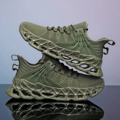 YRZL Men's Athletic Mesh Sneakers Lightweight Comfortable Running Shoes for Men Soft Sole Non Slip Casual Shoes Outdoor Walking.