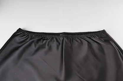 New Lace Patchwork Fashion Mini Skirt Split High Waist Sexy Black Skirt Summer Office Lady Skirt High Street Short Skirt Women