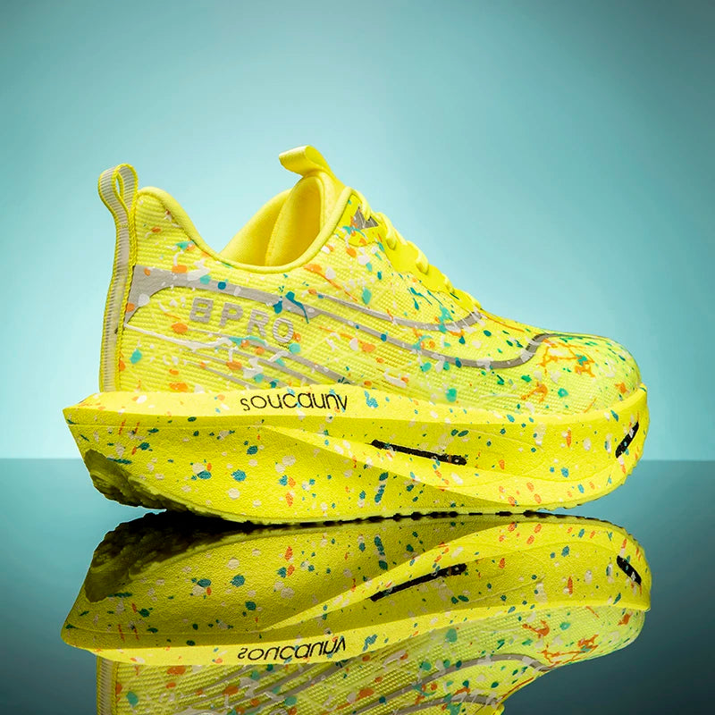 Supercritical E-TPU Marathon Running Shoes Men Women High-quality Road Jogging Shoes Light Comfy Sneakers Mesh Training Shoes