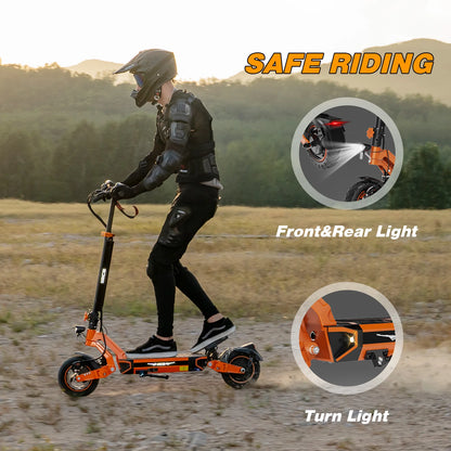 RCB D7 Adult EScooter 500W Motor Foldable E-Scooter 48V 20.8/27AH 10 Inch Tire Urban Commuting Electric Scooter.