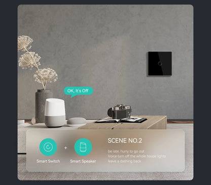 BSEED Wifi Touch Schalter Wand Licht Schalter Mit EU Buchse USB Typ-C Stecker Tuya Smart Leben Alexa Yandex App Steuerung Glas Panel.