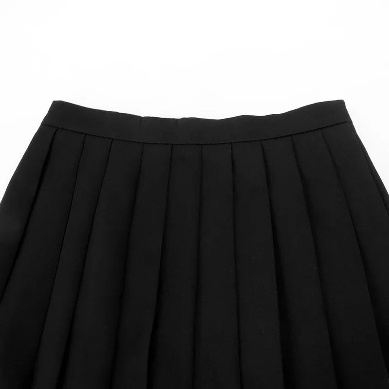 Sexy Mini Skirt Women New Summer Black Fashion Zipper Partywear Casual Slim Pleated Skirt Elegant Versatile Sexy Female Skirt.