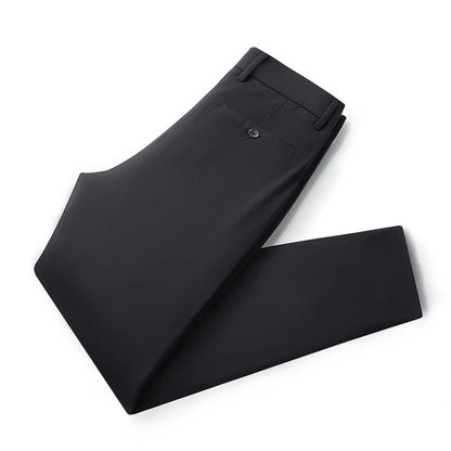 Men's Winter Formal Down Pants Goose Feather Warm Trousers Business Suit Pants for Man  calca termica masculina inverno PT-597