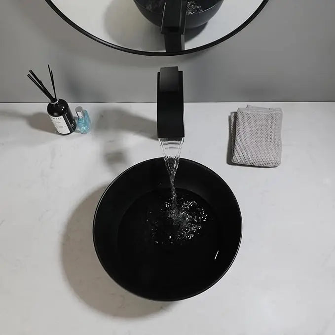 KEMAIDI Waschbecken, Waschbecken, Waschbecken über der Theke, moderne Badezimmer-Waschbecken, Schüssel mit Wasserhahn, kombinierte Waschbecken in mehreren Form