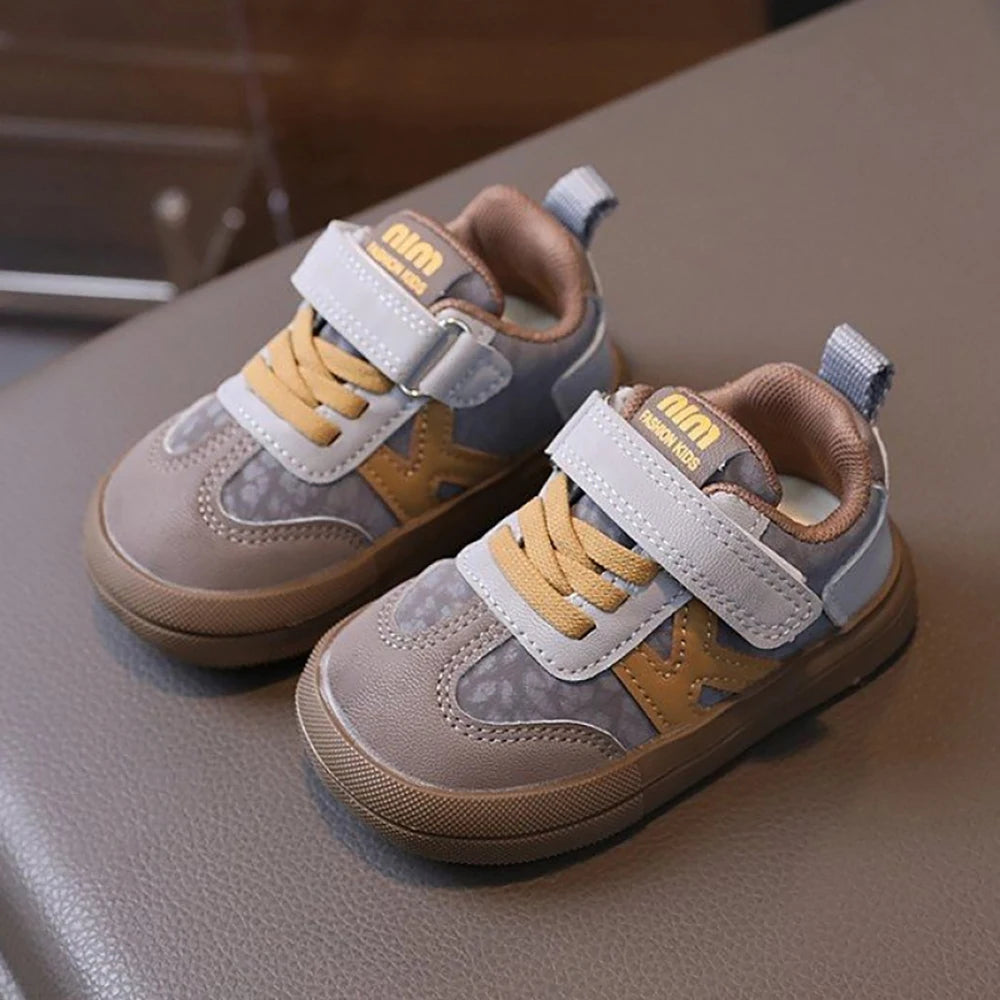 2025 Designers Kid's Sneakers PU Leather Waterproof Infant Baby Toddler Shoes Ergonomics Girl's Sneakers Children's Sport Shoes