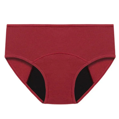 Women Menstrual Panties Leak Proof Briefs Solid Plus Size Cotton Panties Lingerie Absorbency Comfortable Physiological Underwear