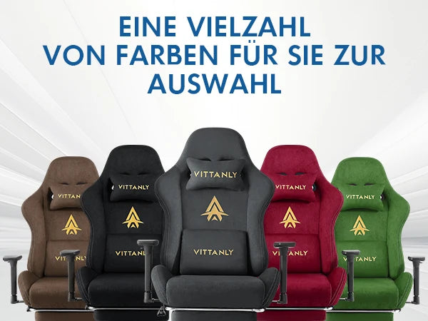 HAPIHAPPY Modischer Gaming-Stuhl, echter Computer-Bürostuhl mit Taschenfederkissen, Armlehnen und Fußstütze, Spielstuhl