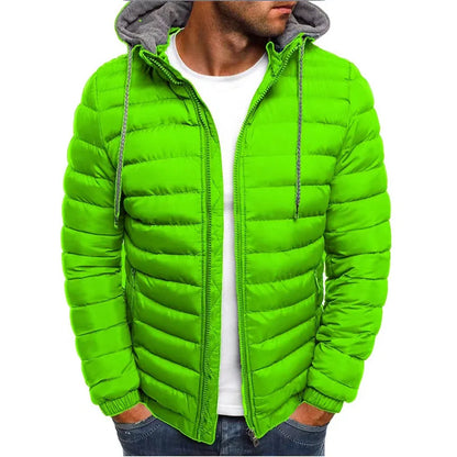 2024 Autumn And Winter Male Loose Overcoat Clothing Outdoor Casual Sportswear Fashion Streetwear Style Hooded Warm Zipper Jacket.