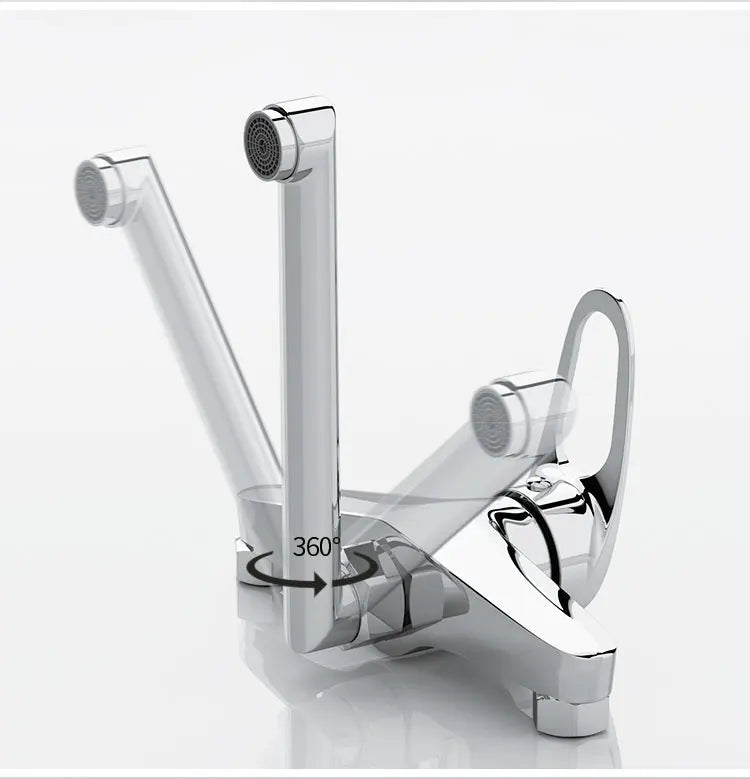 Kitchen Faucet Mixers Wall Mounted Single Handle Mixer Tap Sink Faucet Rotation Hot Cold Water Mixer Mop Pool Tap Basin Faucet