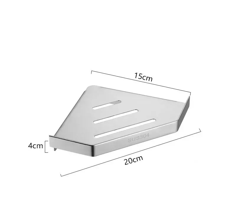 Bad Edelstahl Dusche Regal Wand-montiert Dreieck Korb Ecke Stehen Shampoo Dusche Gel Lagerung Halter Zubehör