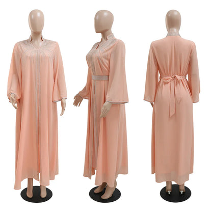 Floral Bedruckte Abaya Arabisch Langes Kleid Frauen Muslimischen Marokkanischen Kaftan Robe Golf Jalabiya Dubai Islam Türkei Kleider Ramadan Kleid