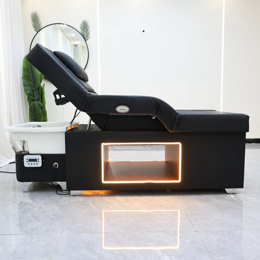 XinSheng 2025 Head SPA Massagebett, Shampoo-Betten mit Wasserzirkulation und Begasung, Massagetisch, Friseursalonmöbel