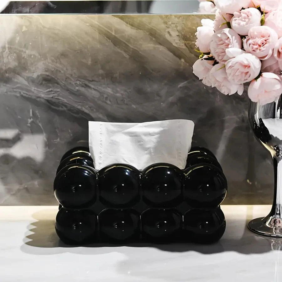 Bubble Tissue Box Cotton Candy Paper Drawer Box Restaurant Paper Drawer Box Bathroom Facial Paper Storage Box Tissue Cover.