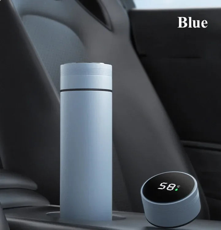 500ML Temperature Display Thermos Cup Stainless Steel Divided Thermos Bottle Outdoor Vacuum Insulated Cup Father's Day Gift.
