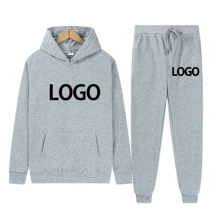 Maßgeschneiderter bedruckter Herren- und Damen-Trainingsanzug mit Kapuze, Sweatshirts und Jogginghose, hochwertiger Unisex-Anzug für den Alltag, lässig, Sport, Hoodies