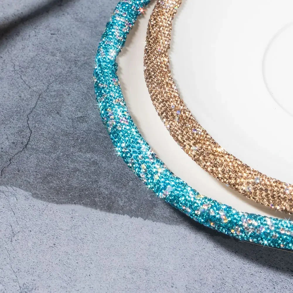 1 Set 210ml Cappuccino Coffee Cup Set Sparkling Rhinestone Ceramic Mugs With Saucer  Afternoon Tea Cup Dessert Plate Tablewar.