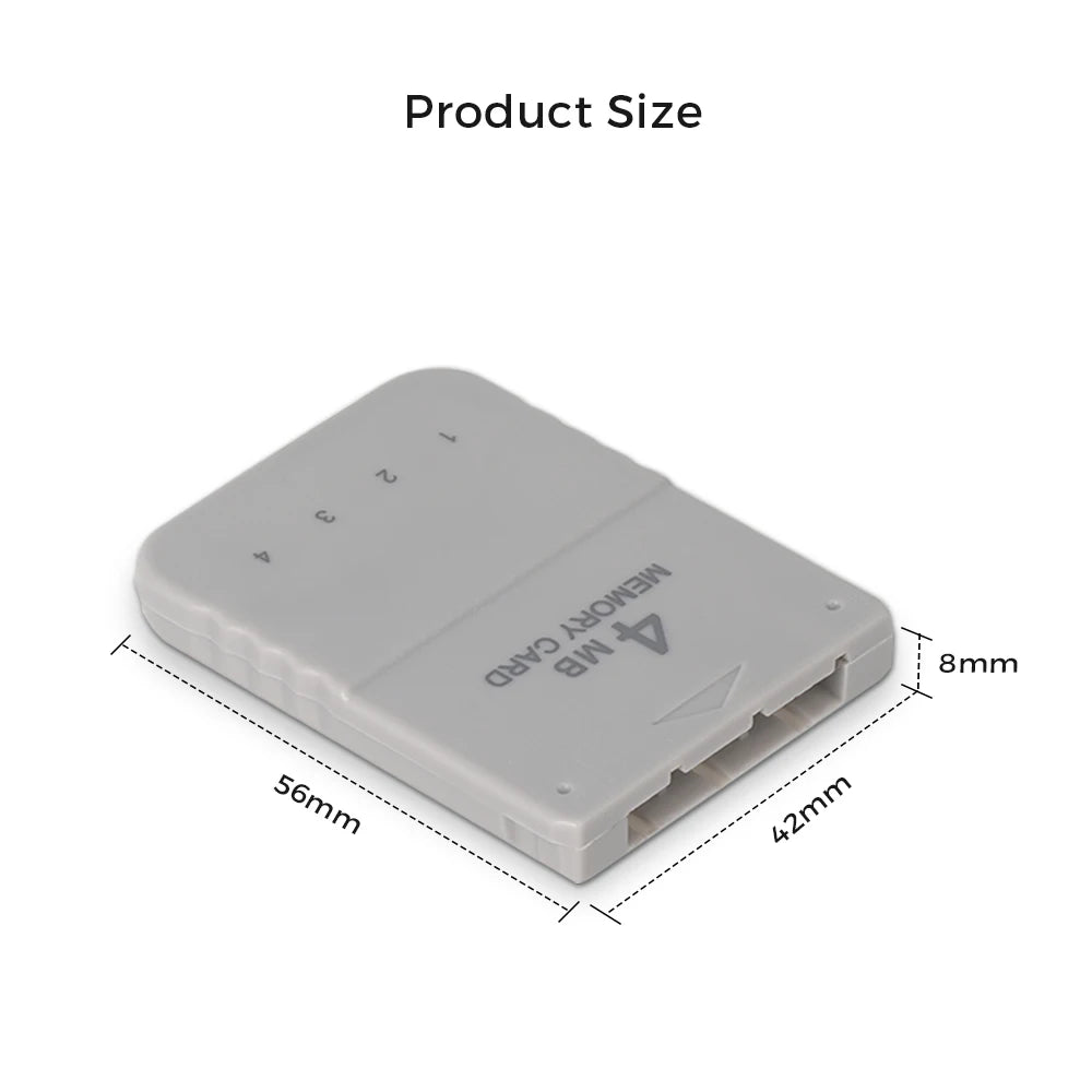 BlueRetro 1PC/2PC 4M Memory Card For PS1 Save Game Card  For PlayStation1 PS One Game Consoles Data Saving Progress Memory Card.