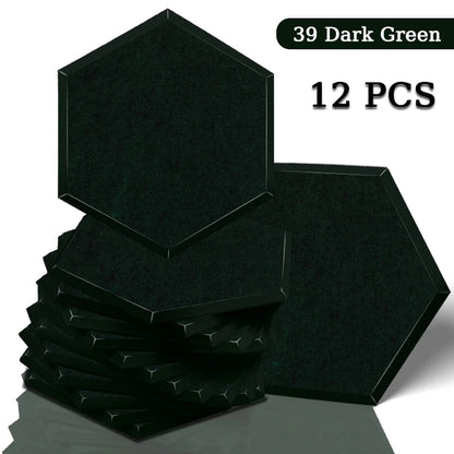 TOUO Acoustic Panel Sound Proof Decorative Wall Panels 12 PCS Acoustic Insulator High Density Noise Absorbing Isolator