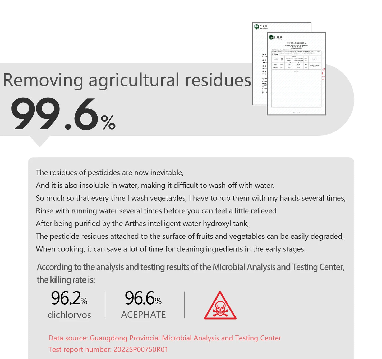 ASRAS Kitchen Sink Stainless Steel Nano Grey Kitchen Sink with Built-in Food Purifier, Hidden Cover & Adjustable Lift Faucet