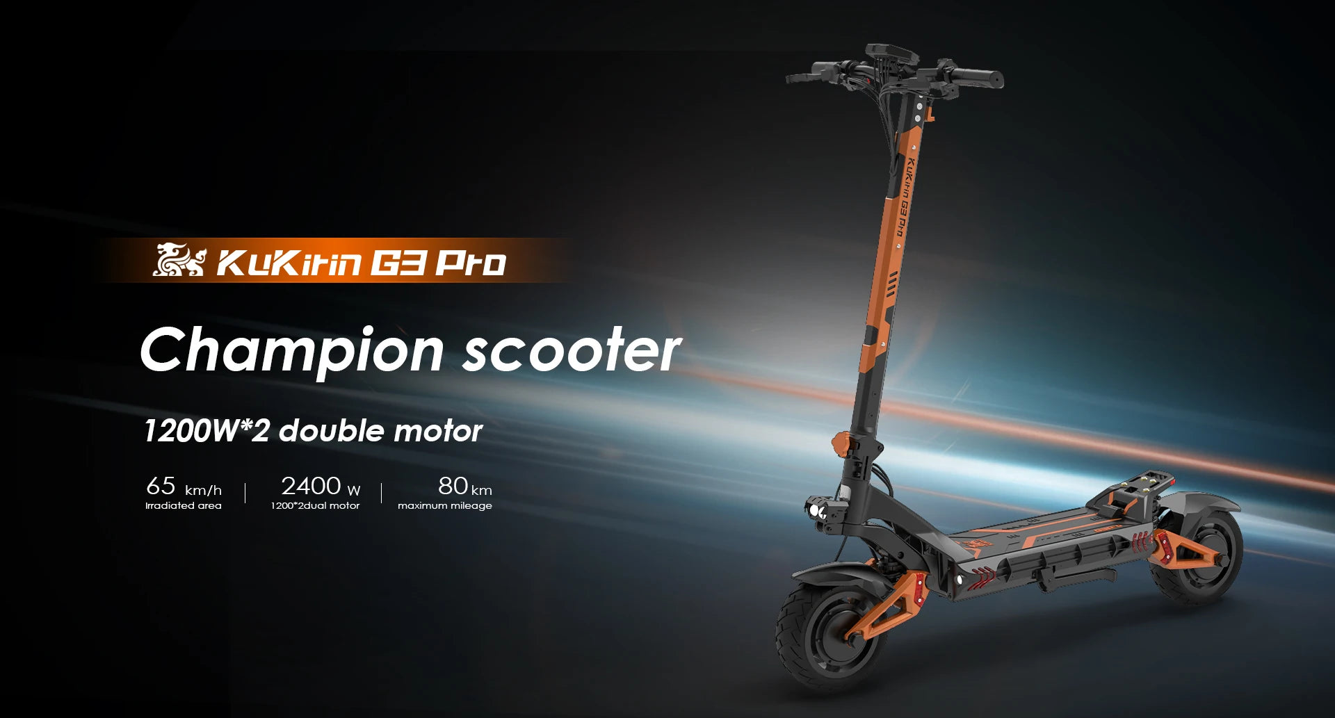 Kukirin G3 Pro Electric Scooter Dual Motor 52V23.4AH Large Battery Fast Off-Road 10 Inch 80km Long Endurance Electric Scooter.