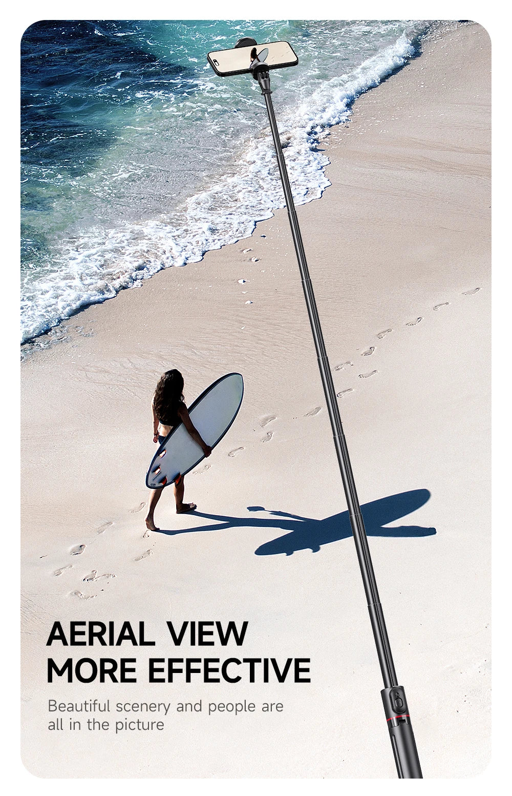 TT01 1770mm All-in-one Auto Pop Open Tripod Bluetooth Remote Tripod Bounce Selfie Stick Phone Holder for Vlog/Video.