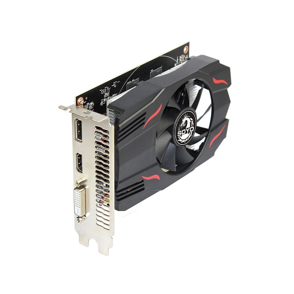 SOYO AMD Radeon RX550 4GB GPU GDDR5 14nm For Desktop PC Games Video RX560 Graphics Card 128bit  RX 550 Computer Components.