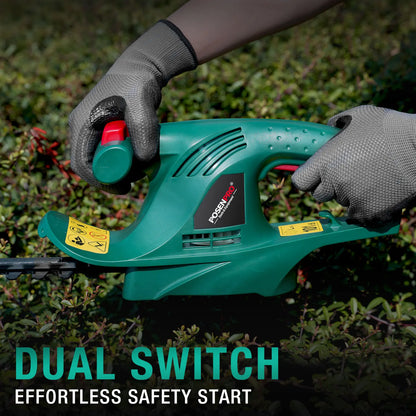 Kabelgebundener elektrischer Heckenschere 450 W, elektrischer Heckenschere, 450 mm Diamantschneidmesser, 16 mm Zahnöffnung