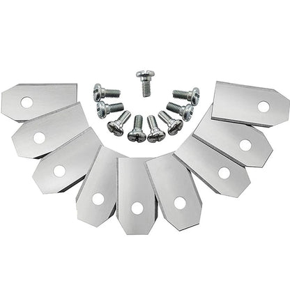 18/30PCS Rasenmäher Schneidmesser Edelstahl Mäher Cutter Klinge Ersatz Trimmer Cutter für Husqvarna Automower/Gardena