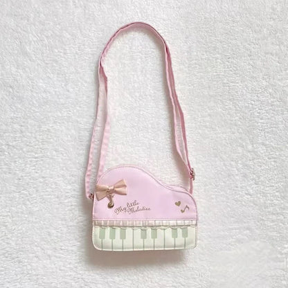 Fashion Polka Dot Ladies Piano Bag New Style Niche Underarm Shoulder Bag Sweet Personality Piano Backpack Women's Bag Square Bag