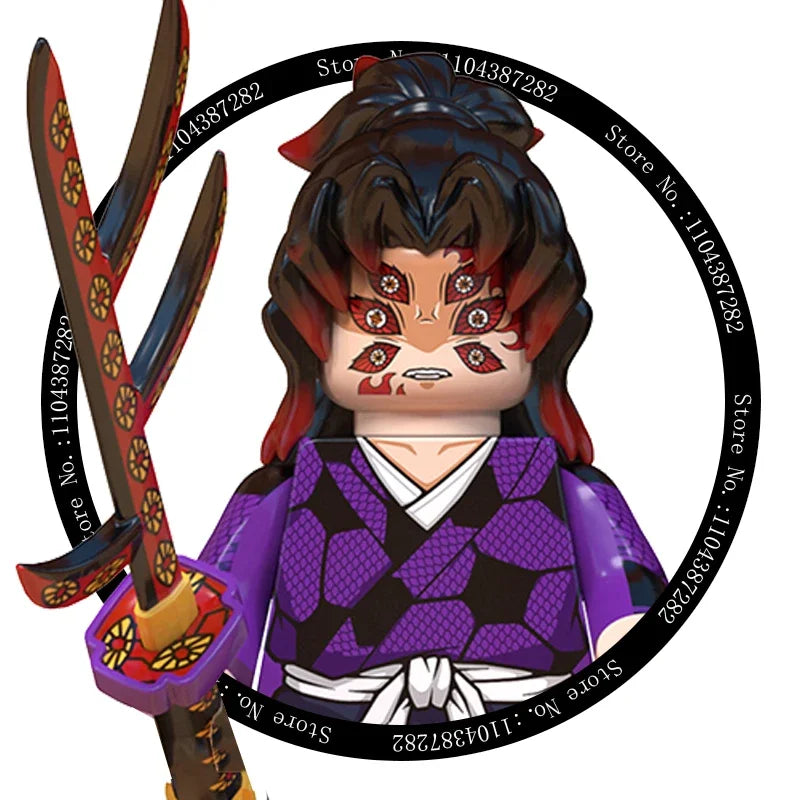 2025 Hot Toys WM6116 WM6138 Demon Slayer Blade Building Blocks Mini Action Figure Accessories Halloween Christmas Gifts for Kids