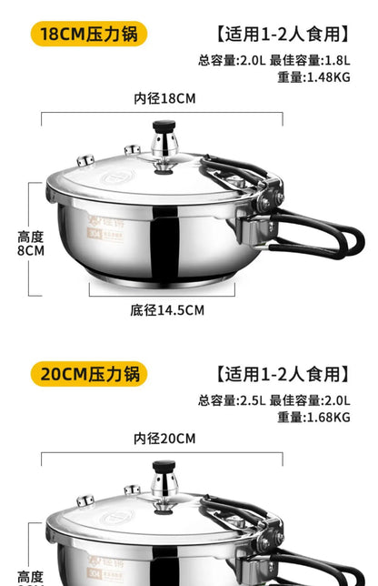 Outdoor Small Cap Pressure Pot Mini Portable Gas Pressure Pot Explosion proof Household Thickening