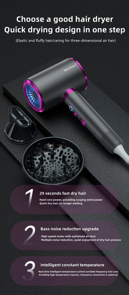 Hot Selling High-Speed Hair Dryer 2400W High-Power Silent Constant Temperature Hair Care Home Hair Salon Hammer Hair Dryer