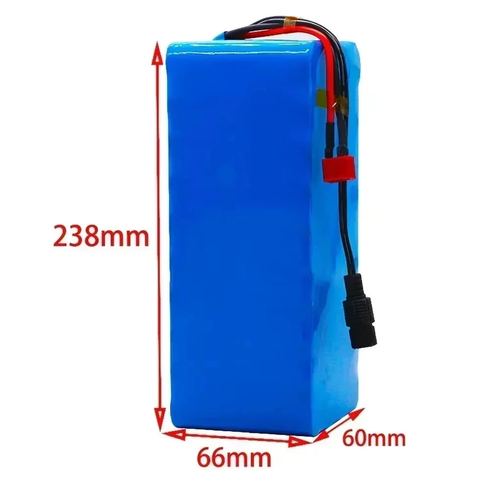 Gaiaray 2025 New 48V 100Ah 2000W 13S3P DC/T Lithium Ion Battery Pack Suitable for 48V motors with BMS+54.6V Charger.