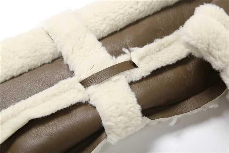 Weird Puss Furry Patchwork Women Crop Jacket Hipster Full Sleeve Open Stitch Hipster Streetwear Warm Outwear Basic Wild Coat.