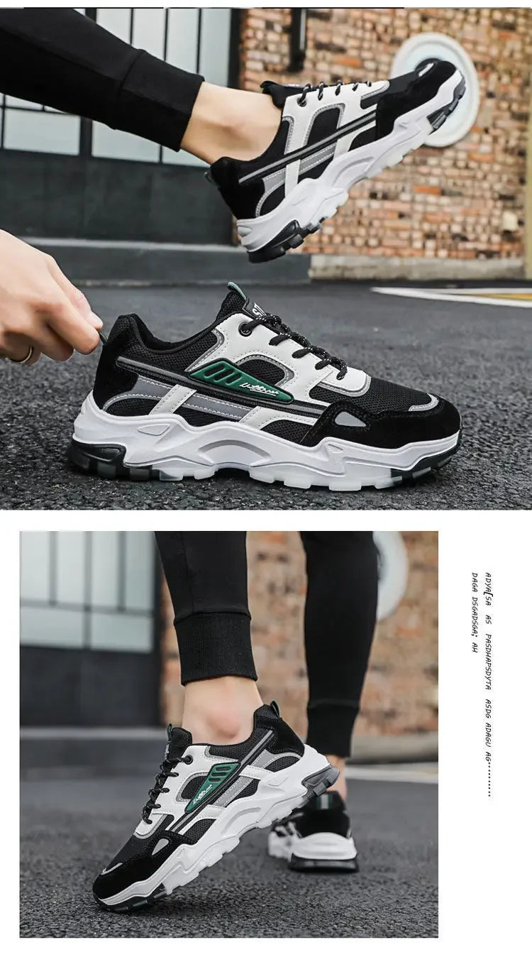 Men's Breathable Mesh Running Sneakers  Running Shoes Outdoor Anti-skid Sports Running Shoes Men Fashion Sports Shoes 2024.